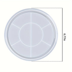 Round Plate Tray Coaster Resin Silicone Mold DIY Epoxy Resin Mold Casting