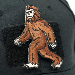 Hominid Funny Morale Patches - Embroidered Applique Fastener Hook & Loop Emblem
