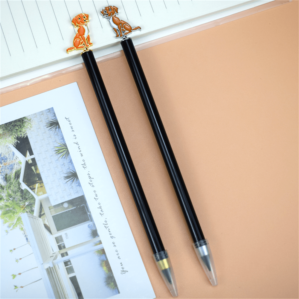 Creative Cartoon Pug Metal Pencil for Kids and Adults