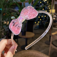 Sequin Bow Hair Hoop for Party Accessory