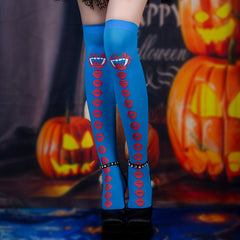 Lip Print Over The Knee Socks Women's Stockings