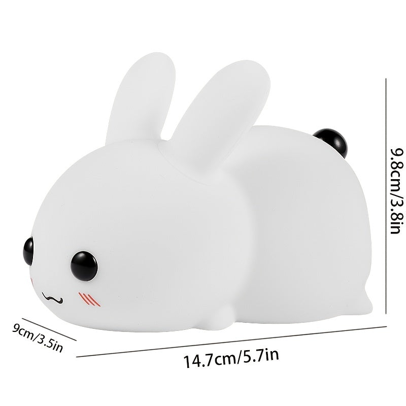 Rechargeable Rabbit Silicone Night Light for Baby Feeding