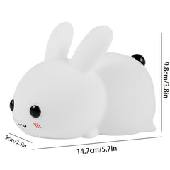 Rechargeable Rabbit Silicone Night Light for Baby Feeding