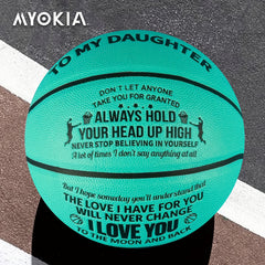 Personalised Basketball To My Daughter I Love You to the Moon and Back