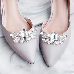 Crystal Shoe Buckles Women Shoe Clips DIY Wedding Party