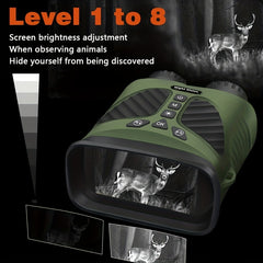 High Res 2.5K Binoculars 10X Optical 8X Digital Zoom