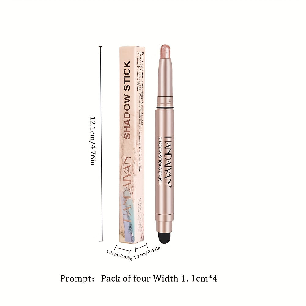 4pcs Eyeshadow Stick Natural Pearly Contouring Eyeshadow Pen