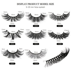 6 Pairs 8D Faux Mink Hair Lashes Thick False Eyelashes