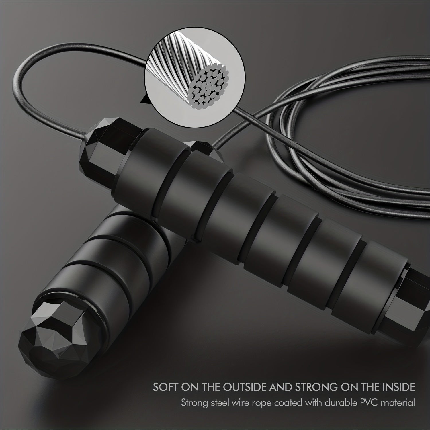 Tangle Speed Jump Rope with Ball Bearings and Foam Handle 110in
