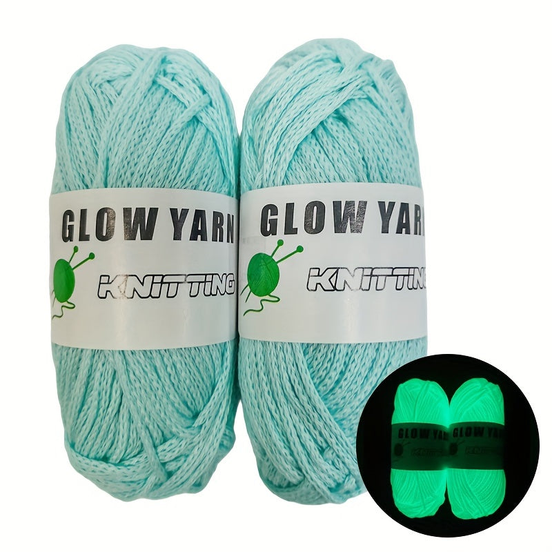 Luminous Braided Rope Polyester Yarn for Crocheting & Knitting