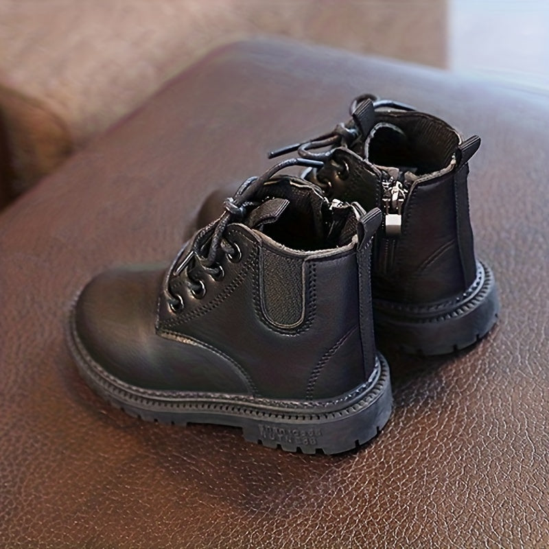 Girls Lace Up Ankle Boots Non Slip Comfortable Zipper Indoor Outdoor Travel