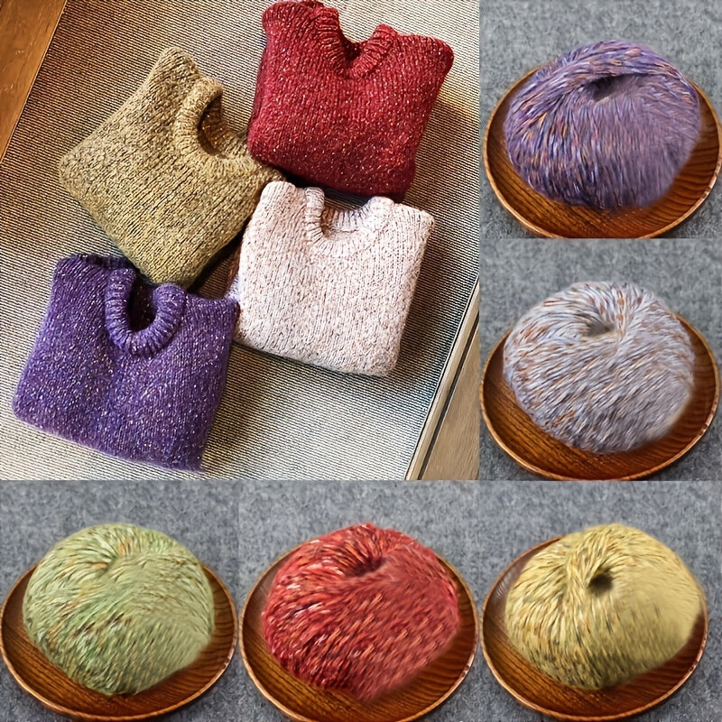 Alpaca Wool Yarn Colorful Wool Yarn for Hand Knitting Scarf Coat DIY