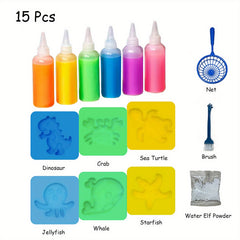 DIY Magic Water ELF Kit For Kids - Create Colorful 3D Magical Gels