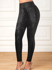 Snake Print High Waist Leggings Skinny Fit Stretchy Women's Clothing