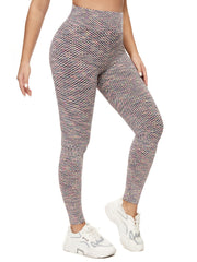 Honeycomb Yoga Leggings High Waist Fitness Pants