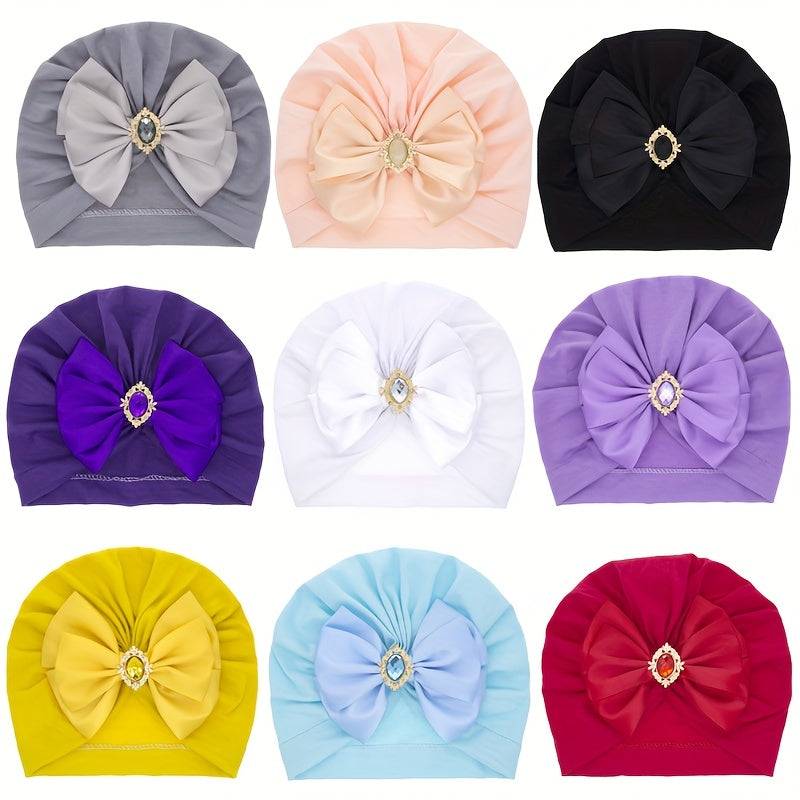 Baby Turban Hats Turban Bow Knot Baby Infant Beanie