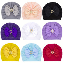 Baby Turban Hats Turban Bow Knot Baby Infant Beanie