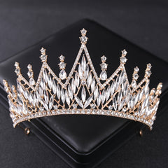 Silver Rhinestone Crystal Tiara Bridal Flower Girl Crown
