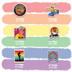100pcs Hip Hop Psychedelic Stickers for Notebook Mobile Phone Case Bicycle Kids