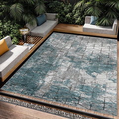 Soft Geometric Faux Cashmere Area Rug