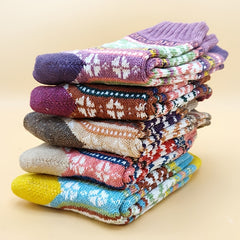 Men's Thick Fleece Socks for Winter, 5 Pairs