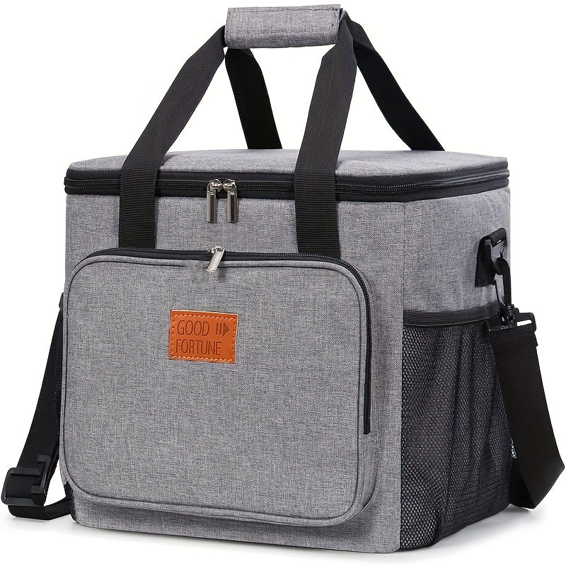 Large Capacity Insulated Lunch Bag Portable Picnic Storage Bag
