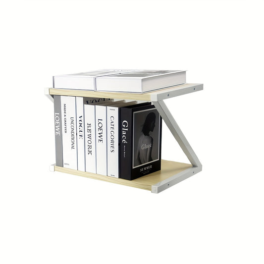Solid Wood Floor standing Double layer Storage Rack Printer Rack