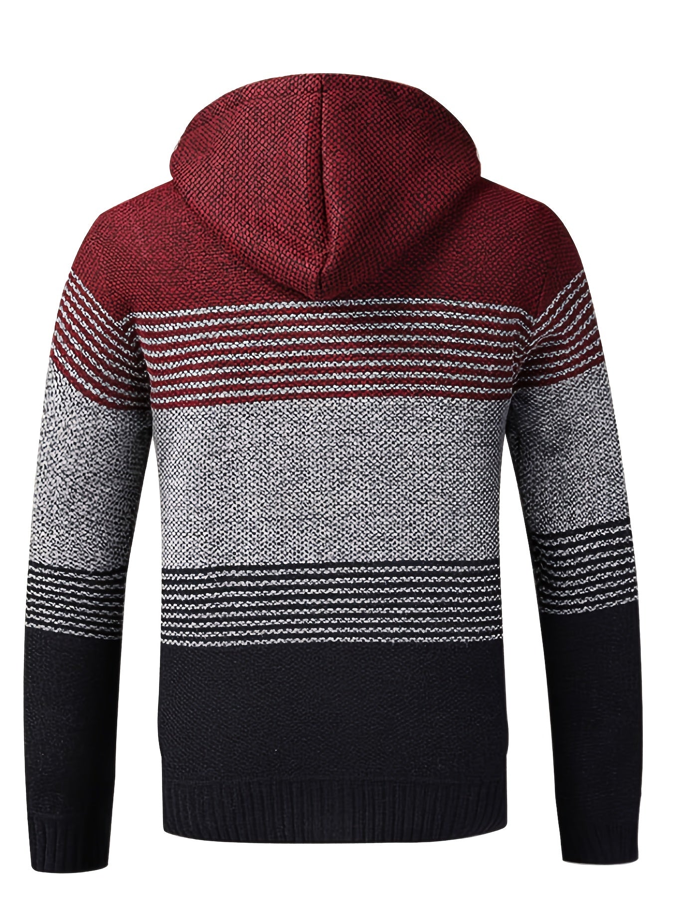 Men's Plush Hooded Sweater for Fall Winter
