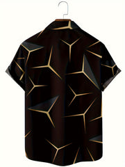 Ghost Bat Halloween Tie Dye Button Up Short Sleeve Shirt