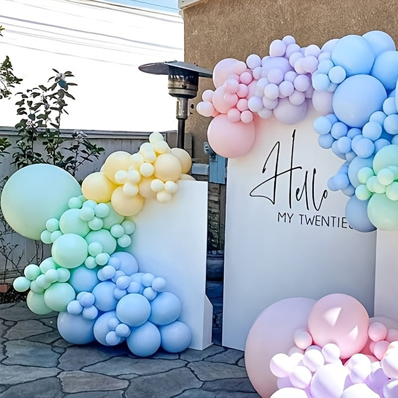 Macaron Colors Party Backdrop Baby Shower Birthday Decoration