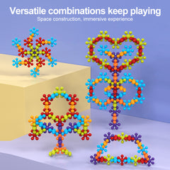 150pcs 3D Heart Shaped Building Blocks Kids' Educational Puzzle Stacking Blocks