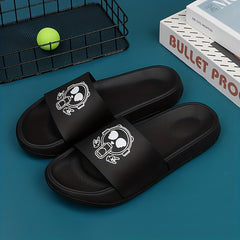Men's Graphic Print Slides Non Slip Slippers