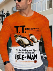 Men's Long Sleeve Motorcycle Off road T shirt Quick Drying Outdoor Top