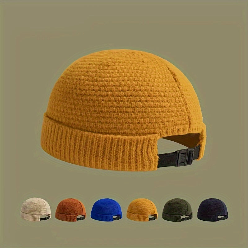 Beanie Winter Warm Knitted Hat Solid Hip Hop Hat