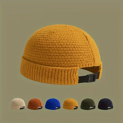 Beanie Winter Warm Knitted Hat Solid Hip Hop Hat
