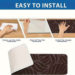 Non Slip Stair Mats Runners Treads For Indoor Wooden Steps