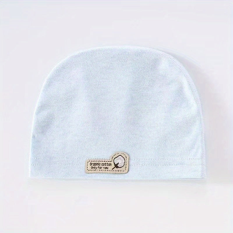 Striped Boneless Cotton Beanie Cap for Baby 0-3m