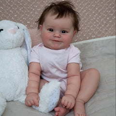 Chubby Lifelike Reborn Doll Soft Vinyl Baby Doll For Kids