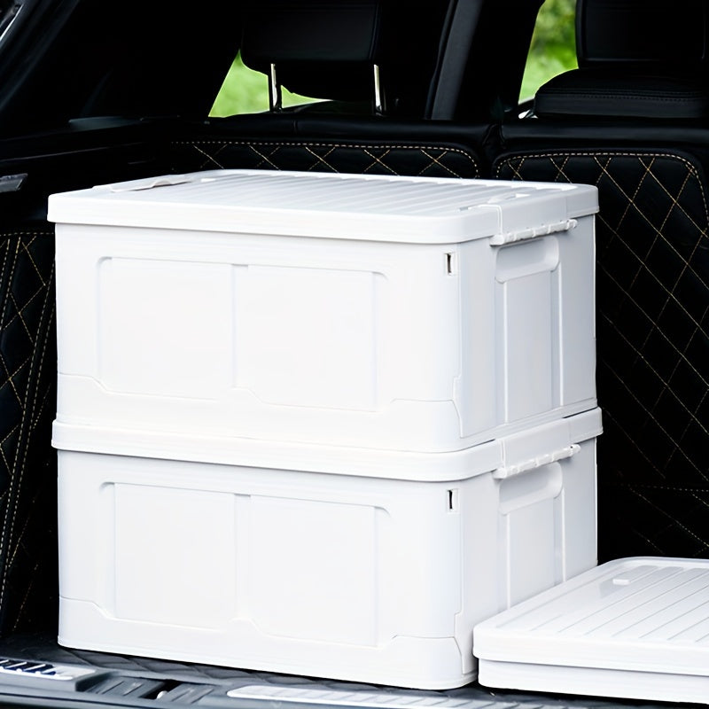 38L Foldable Plastic Storage Bin for Dormitory Snack Toy Storage