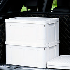38L Foldable Plastic Storage Bin for Dormitory Snack Toy Storage