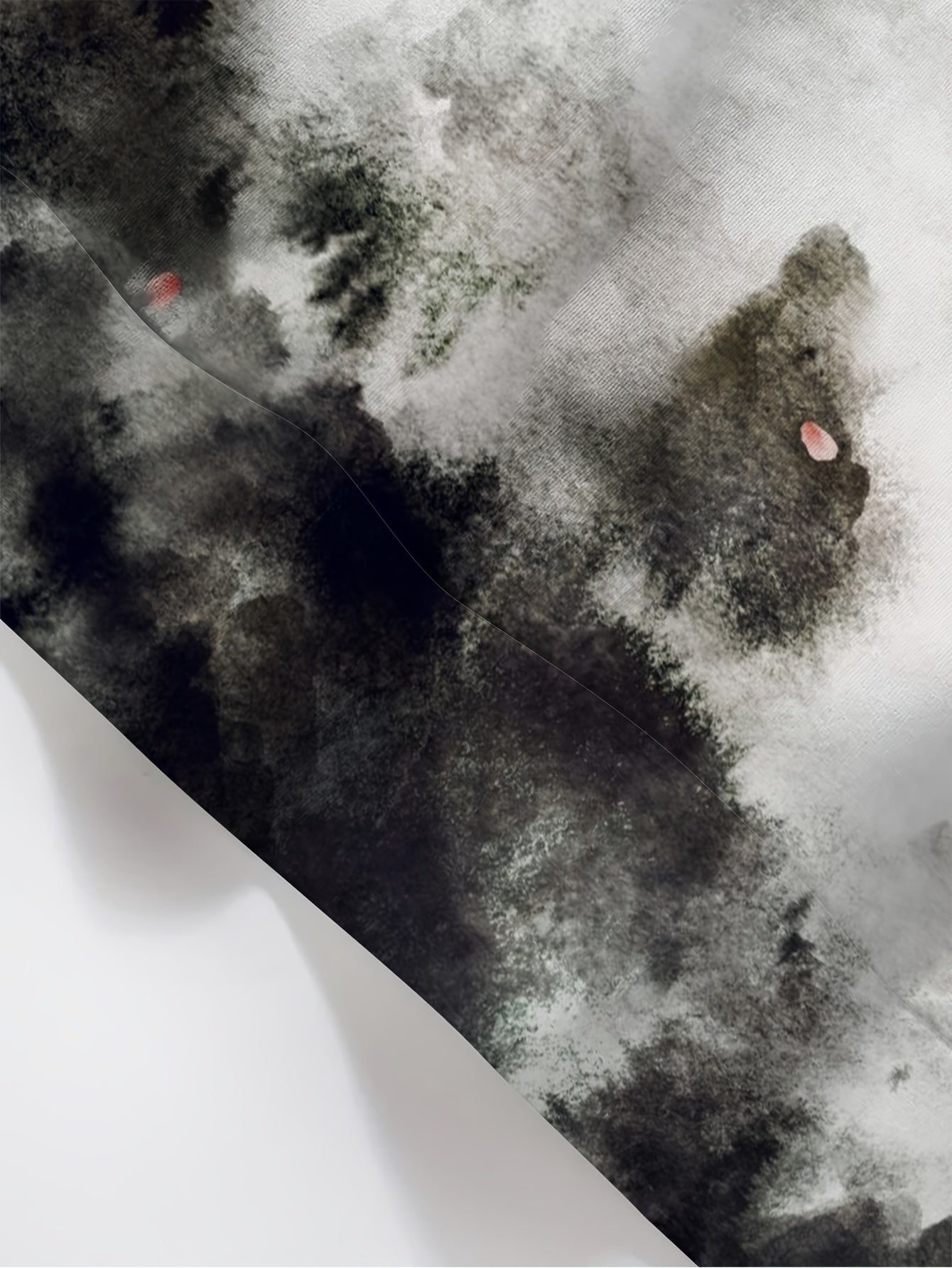 Ink Wash Painting Print Men's Hoodie