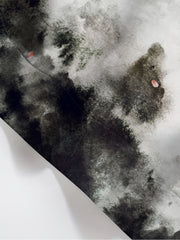 Ink Wash Painting Print Men's Hoodie