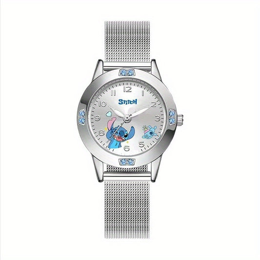 Cute Stitch Cartoon Watch for Teens - High Quartz Wristwatch