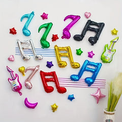 10pcs Music Notes Aluminum Film Balloons Party Decorations