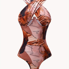 Sexy Criss Cross Neck Bodysuit Sleeveless