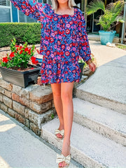 Floral Print Top & Shorts Two Piece Set