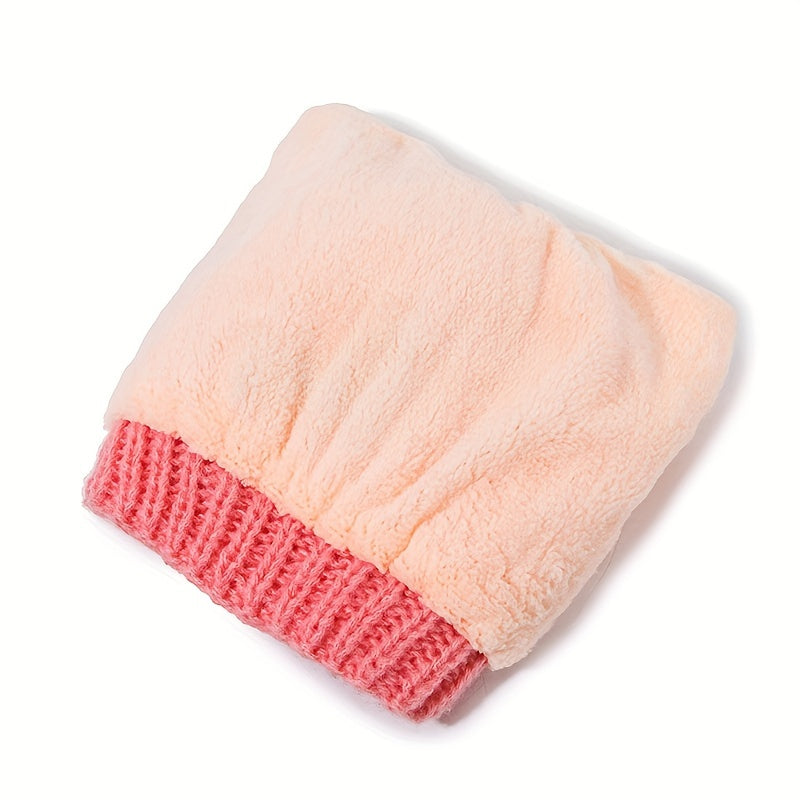Kids Winter Hat And Scarf Set Warm Knitted Boys Girls