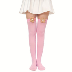 Floral Accessories Over The Knee Socks Women's Stockings