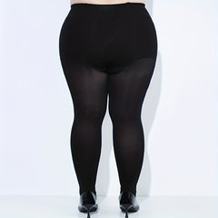 Solid High Waist Anti-Hook Thin Stirrup Tights