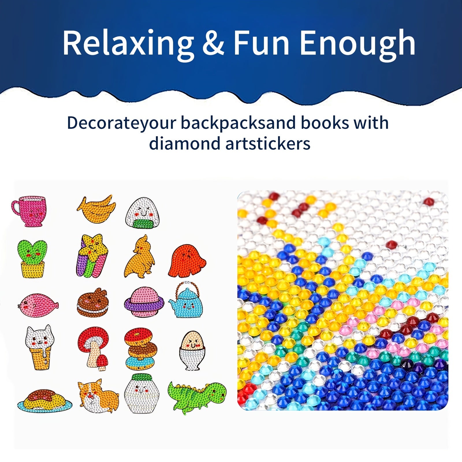 Cartoon Birds Diamond Decals For Kids - Christmas Theme Diamond Painting Kits